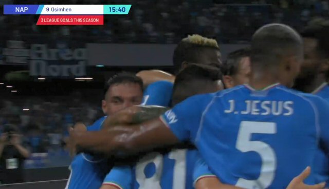 Serie A: Napoli - Sassuolo (2-0) - 27/08/2023